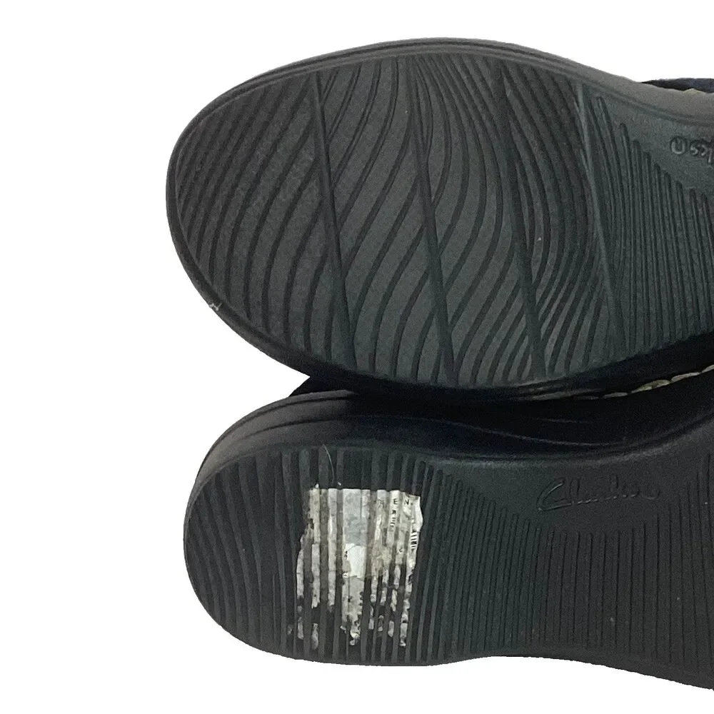 Clarks Merliah Echo Women 5.5(M) Blue Denim Strap Ankle Buckle Heel Sandal 28025 - Picture 7 of 9